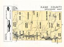 Kane County Drainage Map, Kane County 1954c